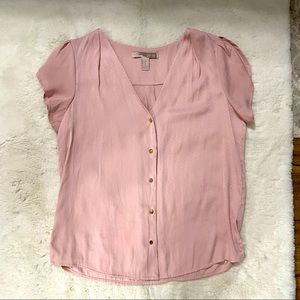Forever 21 Contemporary - Blush Blouse with Tulip Sleeve - Size X-Small